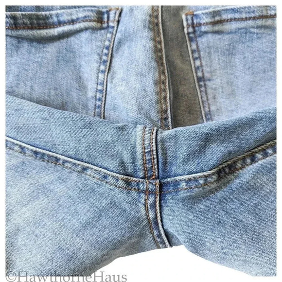 FASHION NOVA Gerrit Boyfriend Jeans Size 16 Blue Medium Wash Stretch Inseam 27" - Picture 7 of 10